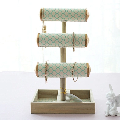 T Shape Watch Necklace Bracelet Jewelry Display Stand MDF Bracelet Holder