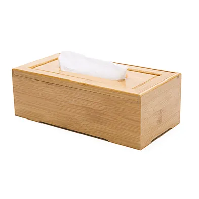 Handmade Home bamboo napkin holder natural eco-friendly bamboo tissue box