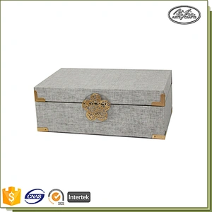 Handmade modern design wooden trinket box customized jewelry box