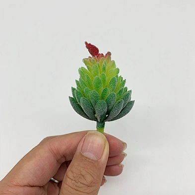 Factory 4-9 cm mini decorated plastic flowers Flower arrangement accessories artificial succulent plants