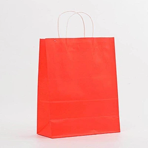 In Stock Colorful  Kraft Paper Bag 100% Recyclable Shopping Gift Kraft Paper Bags
