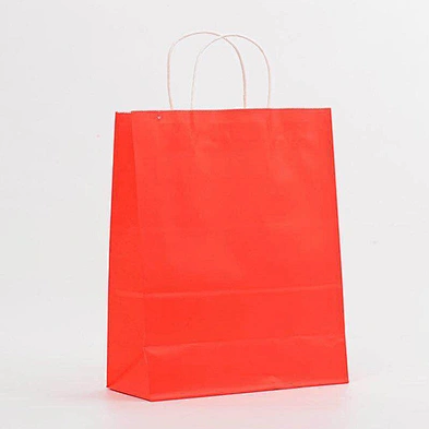 In Stock Colorful  Kraft Paper Bag 100% Recyclable Shopping Gift Kraft Paper Bags