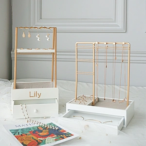 Customized Handmade Jewelry Holder, Jewelry Collection Storage, Tabletop Necklace Bracelet Earrings Jewelry Organizer