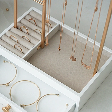 Customized Handmade Jewelry Holder, Jewelry Collection Storage, Tabletop Necklace Bracelet Earrings Jewelry Organizer