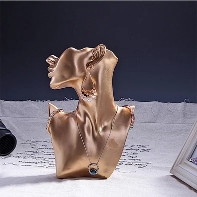Resin Bust Jewellery Display Necklace Earring Mannequin Holder