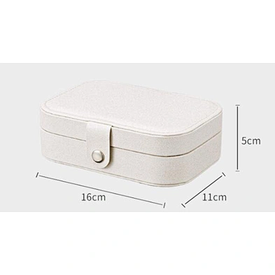PU Leather Jewelry Box Organizer Travel Jewelry Case Rings Earring Necklace travel jewelry organizer box