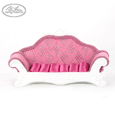 Personalized Handmade Resin Fabric covered Sofa Shaped Classic Jewelry Ring Holder