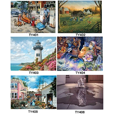 High Quality Oil Painting Custom 1000 Piece Jigsaw Puzzle for Adult