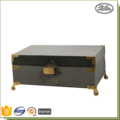 Handmade modern design wooden trinket box customized jewelry box
