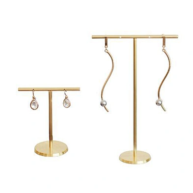 Wholesale  metal earring stud display stand t-stand earring stand display