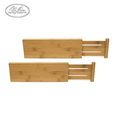 2pcs Bamboo Closet Underwear Organizer Adjustable Bamboo Divider For Drawer