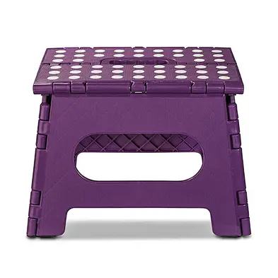 Outdoor Camping Foldable Stool, Portable Small Folding Chair, Plastic Folding Step Stool With Double Handle