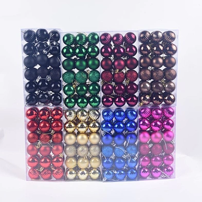 36pcs 4CM Colorful Christmas Balls Set Hanging Ball Decorative Xmas Christmas Ball Ornaments For Wedding Party Xmas Tree