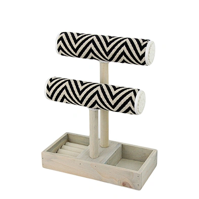 T Shape Watch Necklace Bracelet Jewelry Display Stand MDF Bracelet Holder