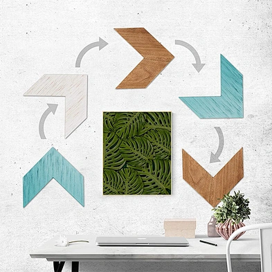 3 pieces Home Decor Rustic Colorful Arrow Wall Decor Wooden Chevron Wall Mounted Decorative Arrows