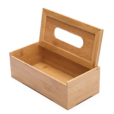 Handmade Home bamboo napkin holder natural eco-friendly bamboo tissue box