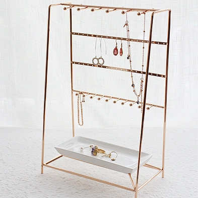 Jewelry Holder Multipurpose White Tray Jewelry Display Organizer Earring Bracelet Necklace Ring Jewelry Stand Storage