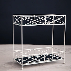 Iron Storage Shelf rack for Bathroom storage rack bathroom organizer Double Layer Cosmetic Shelf Storage basket