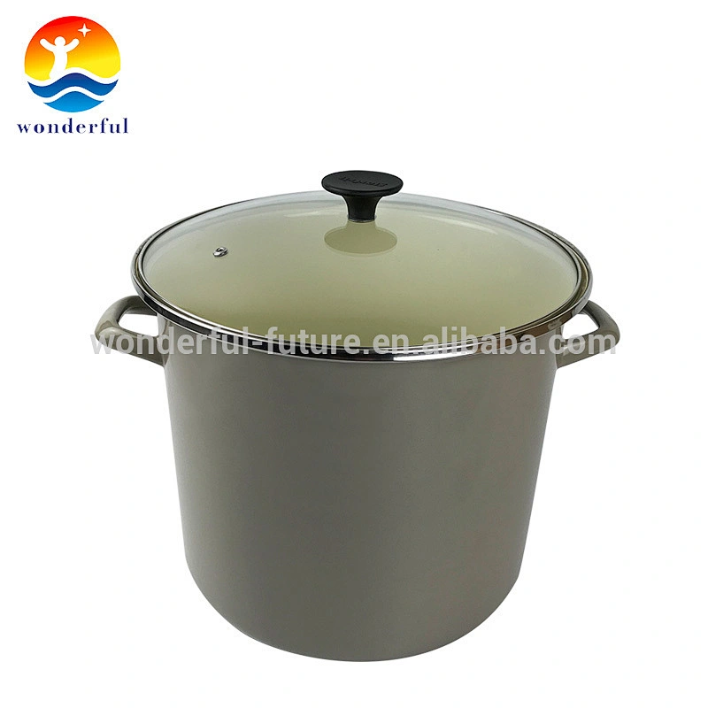 Quality Guaranteed Satin High-quality enamel Round Nonstick Stock Pot