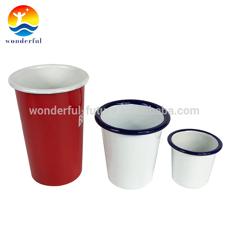 Wholesale special design custom printed ice enamel beer cup
