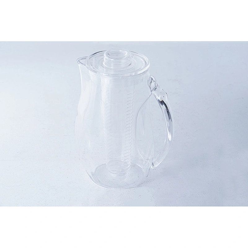 Wholesale professional healthy life kitchenware plastic fruit infuser water filter bottle pitcher with lid and infusion tube