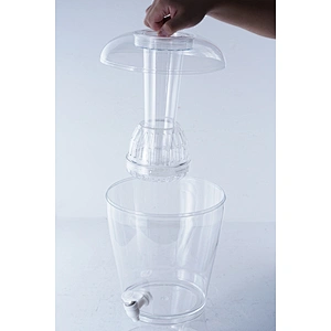 Large capacity household party restaurant universal decorfruit infuser water filter bottle kettlr with lid and one water outlet
