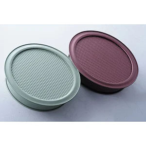 Hot sale OEM ODM green brown customized colors carbon steel non stick coating wedding cake make round shape mold