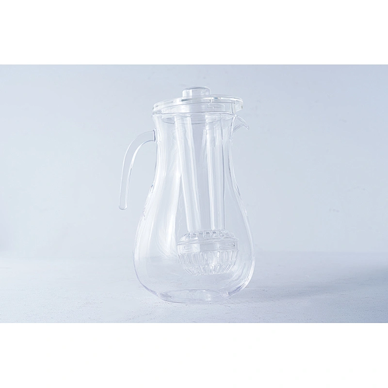 Hot sale OEM ODM household fashionable decorative good quality plastic fruit infusion water filter pitcher bottle with lid
