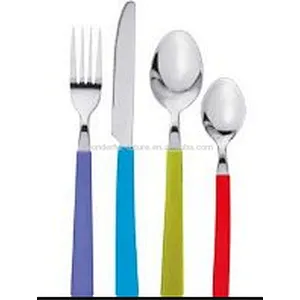 Premium Cutlery Set,24pcs cutlery set,Stainless steel cutlery set,Two-color handle knife and fork spoon