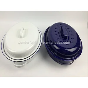 Enamel Coated Steel pot,Enamel Roast chicken Pan ,Enamel Oval Roaster , self basting oval roaster,Roast chicken machine,