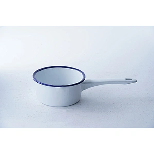 Accept custom brands multiple colors round classic household carbon steel enamel ladle water scoop with long handle