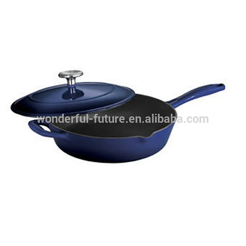 cast iron preseasoned fry pan,cast iron enamel round frying pan