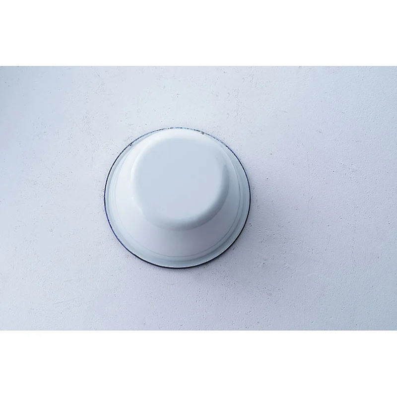 High quality cheap price OEM ODM classic design white carbon steel enamel soup rice salad bowls wholesale