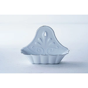 Professional patterned design multiple colors carbon steel enamel soap holder soap box soap dish with hanging function