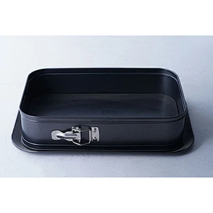 Wholesale OEM ODM professional rectangular black big capacity fruits chocolate party cake mold for bakery