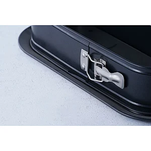 Hot sale accept custom brand black oval small carbon steel non stick coating bake tools mousse cake mold