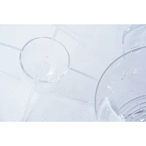 Multifunction transparent ice tray bottom dip cup center divided fruit salad ice cooler mixer bowl set with fork and spoon