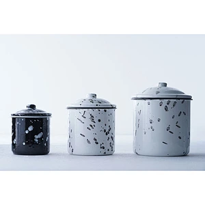 Wholesale OEM household multiple sizes colorful fashionable carbon steel enamel coffee cup no handle with cover