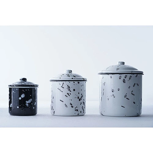 Wholesale OEM household multiple sizes colorful fashionable carbon steel enamel coffee cup no handle with cover