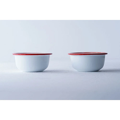 Wholesale OEM OEM cheap price household restaurant classic design white carbon steel enamel bowl