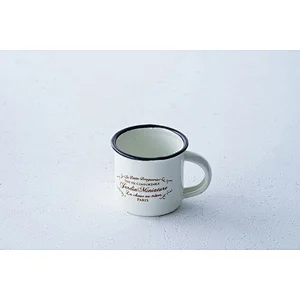 Wholesale accept custom printing multiple sizes available colorful metal carbon steel enamel mug classic deisgn