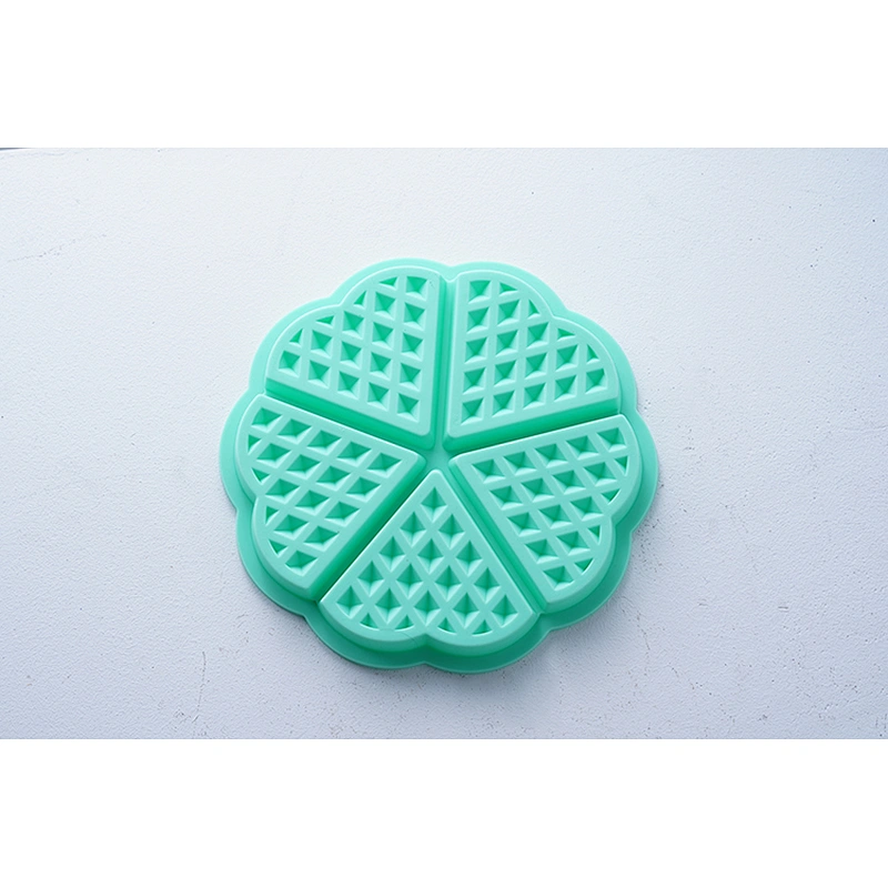 Hot sale mint flower shape ice chocolate pudding fondant tools silicone cake decorating molds baking mould