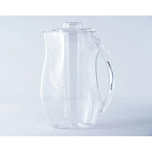 Wholesale professional healthy life kitchenware plastic fruit infuser water filter bottle pitcher with lid and infusion tube