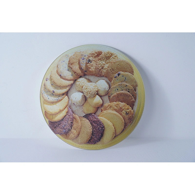 Hot sale OEM kitchen tools rectangular food printed glass cutting board custom kitchen chopping blocks board