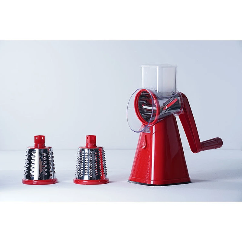 ABS SS 3 in 1 vegetable cutter spiralizer slicer veggie food cutter chopper kitchen cooking tools drum grater with 3 blades