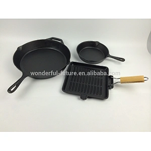 cast iron preseasoned fry pan,cast iron grill pan