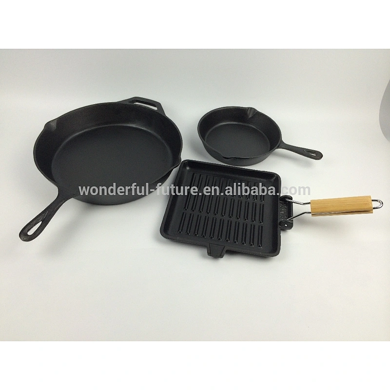 cast iron preseasoned fry pan,cast iron grill pan