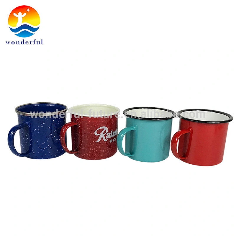 A high quality enamel cup has a variety of sizes and colors