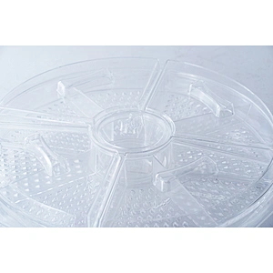Hot sale household party decorative multifunction divided refrigerated chilled ice cream tray chiller tray refrigerator
