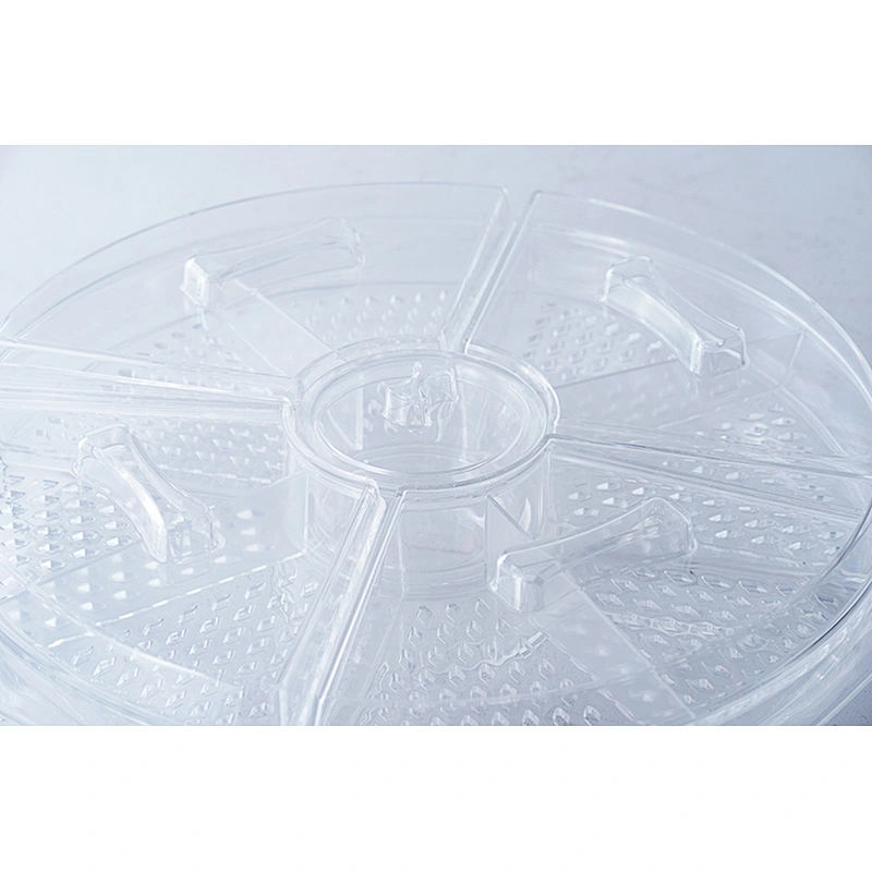 Hot sale household party decorative multifunction divided refrigerated chilled ice cream tray chiller tray refrigerator